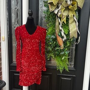 ❤️ Red Sequin Dress❤️